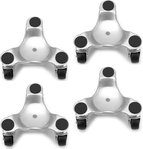 CEZOOWYEX Set of 4 Steel Tri Dolly Caster, 200 lbs Load Capacity 3