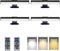 HIPTOKING 4pcs Battery Operated Picture Light with 3 Lighting Color,Painting Light for Wall