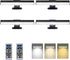 HIPTOKING 4pcs Battery Operated Picture Light with 3 Lighting Color,Painting Light for Wall