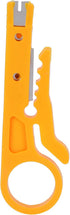 Cable Wire Stripper, 10 Pack Tool for CAT 5, CAT 5e, CAT 6 Data Lines, Mini Crimping Tool for Electrician Household Use