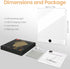 3 Dimmable Large Smart Flat Book Light, Rechargeable Clear LED Reading Lamp with Colors & Timer, Full Page Panel Plate