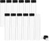 50ml Clear Glass Vials with Screw Caps, Small Liquid Sample Test Tubes, 12PCS Leak-Proof Bottles