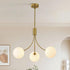 M10 5.9-inch 12-inch Antrader Threaded Extension Rod Brass Color Lighting Fixture Stems with Sloped Ceiling Adapters