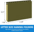 RAZCC Extra Capacity Hanging File Folders, 60 Pack, Letter Size, Reinforced with Heavy Duty 1 Inch Expansion for Bulky