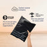 SMART 12x15.5 Recycled Poly Mailers, 100 Pack of Black Eco-Friendly Mailing Bags, Recyclable & Sustainable Supplies