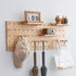 Wood Pegboard Combination Wall Organizer Kit, 2 Pieces Display Pegboard Panel Kits with 15 Accessories for Office,