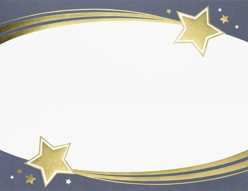 Great Papers! Shooting Stars Gold Foil Certificate, 8.5 x 11, 15 Count (20103777)