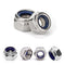 Einundcy M8 1.25 Locknuts Metric Nylon Inserted Hex Lock Nuts Self-Lock Nylon Insert