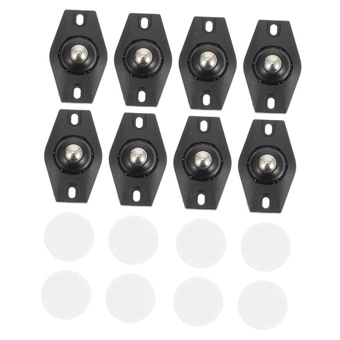 8pcs Box Caster Self-Adhesive Storage Case Caster Quiet Rolling for Cart Detachable