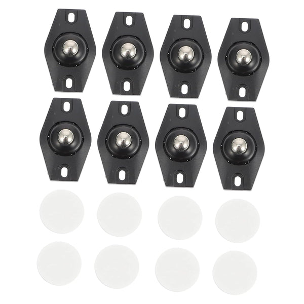 8pcs Box Caster Self-Adhesive Storage Case Caster Quiet Rolling for Cart Detachable