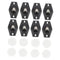 8pcs Box Caster Self-Adhesive Storage Case Caster Quiet Rolling for Cart Detachable