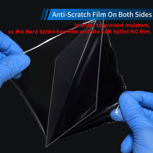 Annhua Dental Lab Splint Hard Material, 10Pcs 2.0MM Thermoforming Sheets, Square for Vacuum Forming Machine