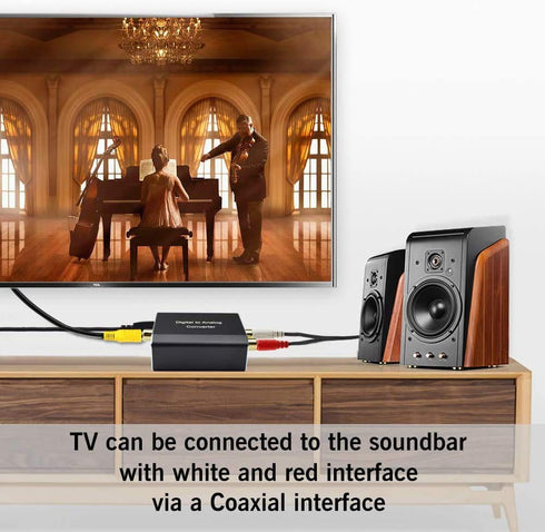 192 3.5mm Digital to Analog Audio Converter, Hdiwousp kHz DAC Digital Coaxial and Optical Toslink to Analog Jack