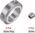 HARFINGTON 2pcs Shaft Collar Set Screw Aluminum Alloy 22mm Bore for Wheel Barrow Axle