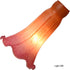 LS20 1.26" 1.5") Bieye Lily Flower Blown Glass Lampshade (Orange Pink, Opening I.D. x O.D.