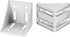 uxcell 4Set Inside Corner Bracket Gusset Kits - 78x78x79mm 8080 Angle Connector for 6060 Series Aluminum Profile