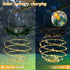 JHPGEOE 2 Pack 60LED Outdoor Solar Hanging Lantern Lights - Waterproof Solar Pineapple Light Outdoor for Garden,Yard