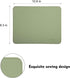 Leather Mouse Pad, Wood Mouse Pad, Double Side Stitched Edges, Equipped with Coaster Mouse Pads for Laptop, Office &
