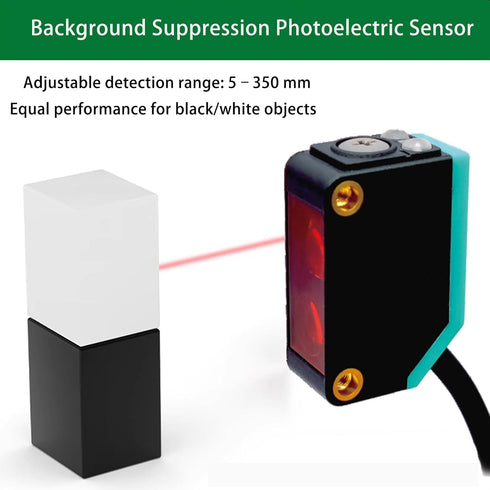 BG-38N 5-350mm,1030VDC,NPN Photoelectric Sensors,Background Suppression Diffuse Photoelectric Sensor,Sensing Distance