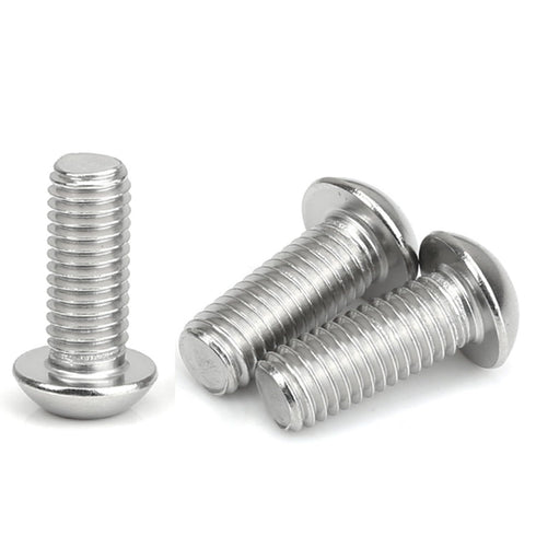 3/8-16 x 3-3/4'' Pan Head Hex Socket Cap Screws: 6 Pack 304 Stainless Steel Bolts, Hex Drive, Bright Finish