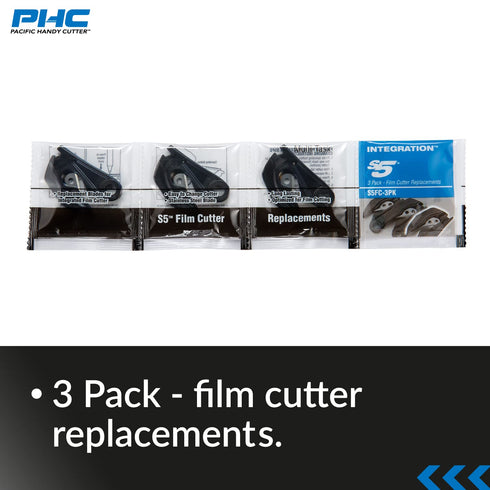 Pacific Handy Cutter Film Cutter Blade, 2-1/2 in. W, PK3, Stainless Steel (S5FC)