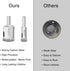 Glass Drill Bit Set, 5 pcs Diamond Hole Saw Remover Tool for Glass Marble Granite Fiberglass Ceramic Tile 3 8in 0.4IN