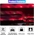 UHANBUT 4 9 (1PC) Star Projector Night Light, Portable USB LED Ambient Light - Colors & Modes Atmosphere Star Lights