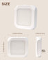 FONSHUKYY 2 Pack 3000K Night Light Plug in - Bedroom for Kids Baby Nursery Adjustable Brightness - Warm Lights LED Dusk