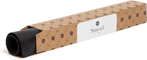 Smead Charcoal Desk Pad, Vegan Leather Mat with Non-Slip Faux Suede Backing, Perfect Desk Organizer for Office Decor