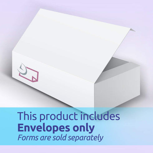 NextDayLabels 100 Self Seal Envelopes for 3-up Laser W-2 Forms, Horizontal Format