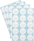 Pipilo Press 6 4 Inch Pack 60 Baby Shower Thank You Cards with Envelopes & Stickers for Boy - x Blue Clothesline Design