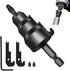 Universal Power Conduit Reamer Tool Kit with 2 Replacement Blades and Screw, Zinc Alloy