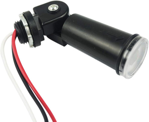 AC 120V Outdoor Photoelectric Sensor Switch, Dusk to Dawn Hard-Wired Light Control with Photocell and Swivel Mount