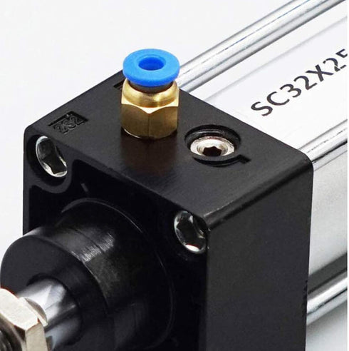 PC4-M5 Push to Connect Fittings, 4mm Tube OD x M5 Thread, Straight Pneumatic Quick Fitting (10Pcs)