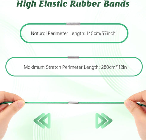 JIYIN 5 96 55-96 Pcs Gallon Trash Can Rubber Bands, Heavy Duty Large Trash Can Rubber Bands for Gallon Garbage Cans