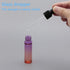 10Pcs Dropper Bottles Set, 10ml (1/3 oz) Purple Orange Gradient Glass Bottles with 5ml Plastic Droppers for Essential
