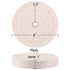 SCOTTCHEN Extra Thick Buffing Polishing Wheel 6 inch (70 Ply) for Bench Grinder Tool with 1/2" Arbor Hole 2 PCS