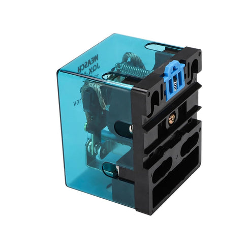 High Power Relay JQX-62F-2Z, AC 110V Coil Voltage, 80A DPDT 2NO 2NC Electromagnetic Relay, 35mm Rail Mount