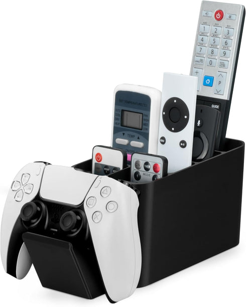 BRAINWAVZ Game Controller and Remote Control Holder, Ideal for Side Tables & Desktops, Organizes Pens & Stationery