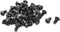 uxcell M6x12mm Button Head Hex Socket Cap Screw Bolt, Black, 50pcs