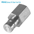 PD342 Series PD Steel Test Port and Diagnostic Equipment Quick Nipple with Female Pipe Thread, 1/8" Body Size, 1/4"-18 NPTF Thread Size, 1.63" Length
