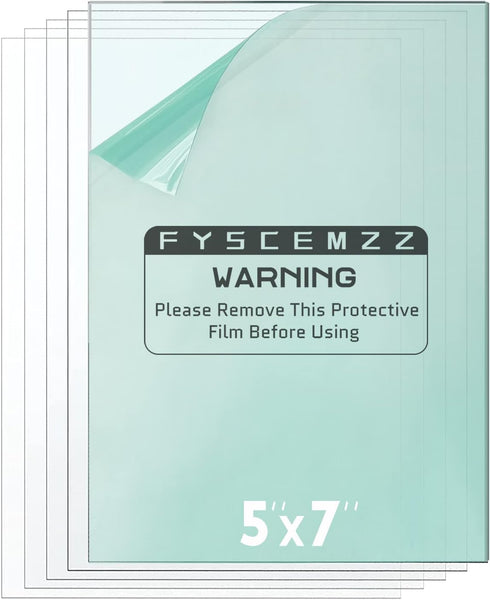 FYSCEMZZ 10PCS 5x7 Inch Cut-to-Size Welding Helmet Hood Replacement Clear Inside Outside Front
