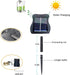 1 Pack 8 Modes Solar Waterfall Lights, Solar Fairy Lights Outdoor Waterproof, 10 Strand 200 LED Watering Can Led String Lights(No Watering Can) for Garden Party Outdoor Indoor Decoration(Warm White) by ZNYCYE