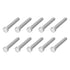 Hex Bolts (1/2-13x4") 10Pcs, 304 Stainless Steel Fully Threaded Hex Head Screws for Furniture Repair, Silver