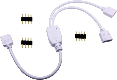 TronicsPros 4 Pin RGB LED Strip Splitter Cable 2 Way 1 to 2