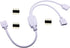 TronicsPros 4 Pin RGB LED Strip Splitter Cable 2 Way 1 to 2