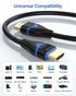4K 3FT 5-Pack, 3 2.0(4K@60Hz, 2K@144Hz, 1080P@120Hz, 18Gbps, 3D, 2.2, PS4/PS5, 3.3FT/1M HDMI Cables HDMI Cord Foot High