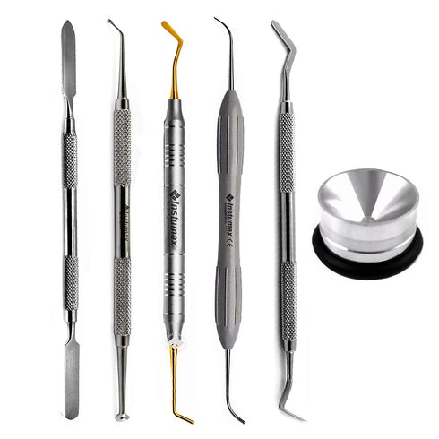 Dental Composite Resin Filling Set - Spatula & Plugger, Ball Burnisher, Condensa