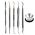 Dental Composite Resin Filling Set - Spatula & Plugger, Ball Burnisher, Condensa