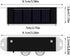 3pcs 2LED Solar Wall Lights Outdoor Waterproof Solar Outdoor Lights Dusk to Dawn Solar Porch Lights Outdoor Spot Lens